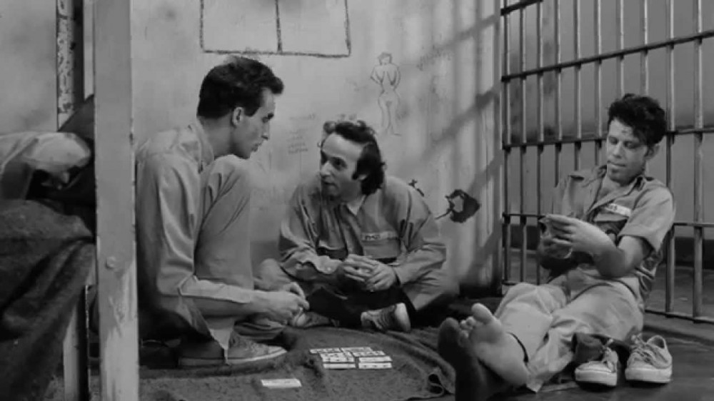 scene from down by law by Jim Jarmusch, 1986